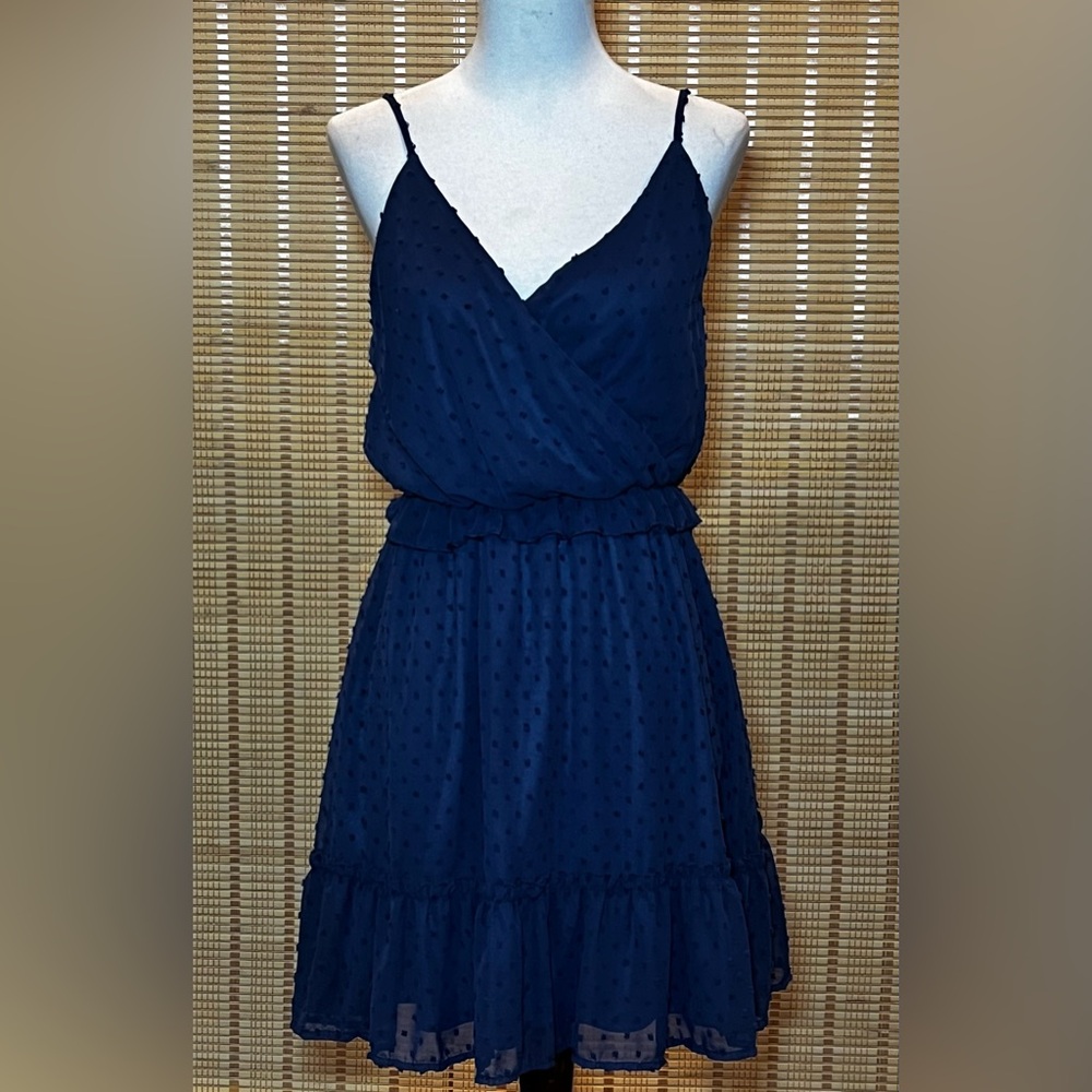 Altar’d state navy blue sleeveless dress size medium short mini